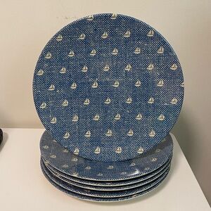 West Elm Nautical Salad Plates